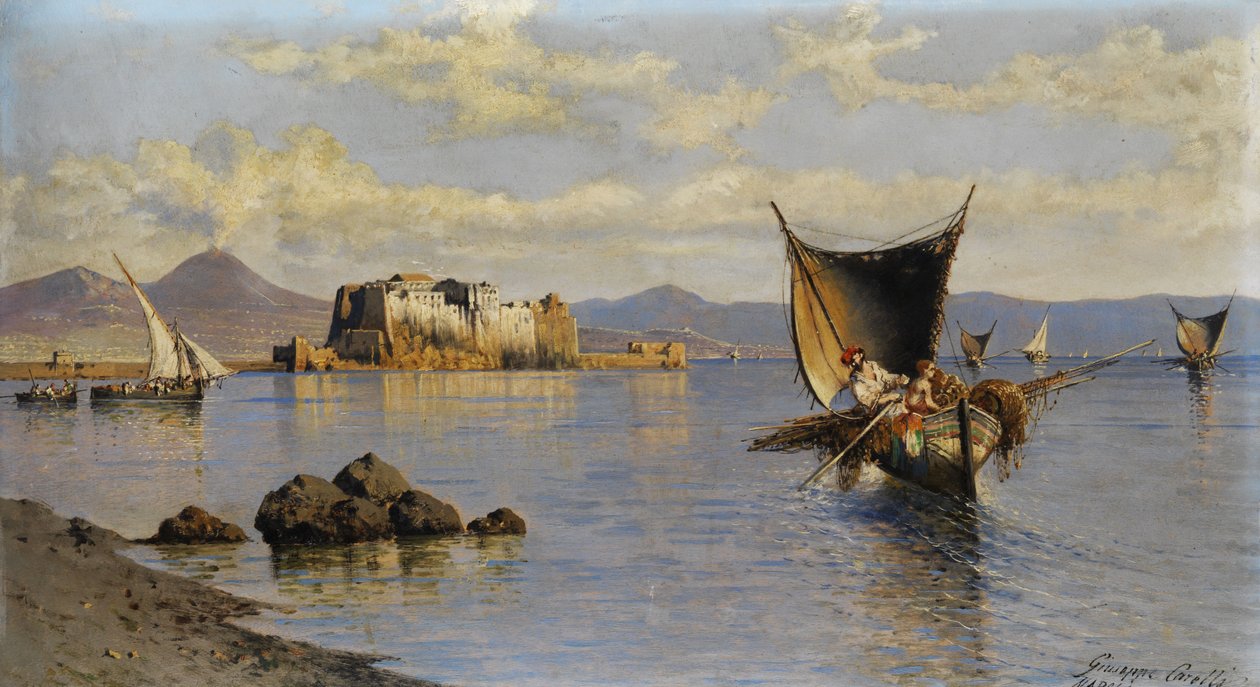 خليج نابولي مع Castel dell