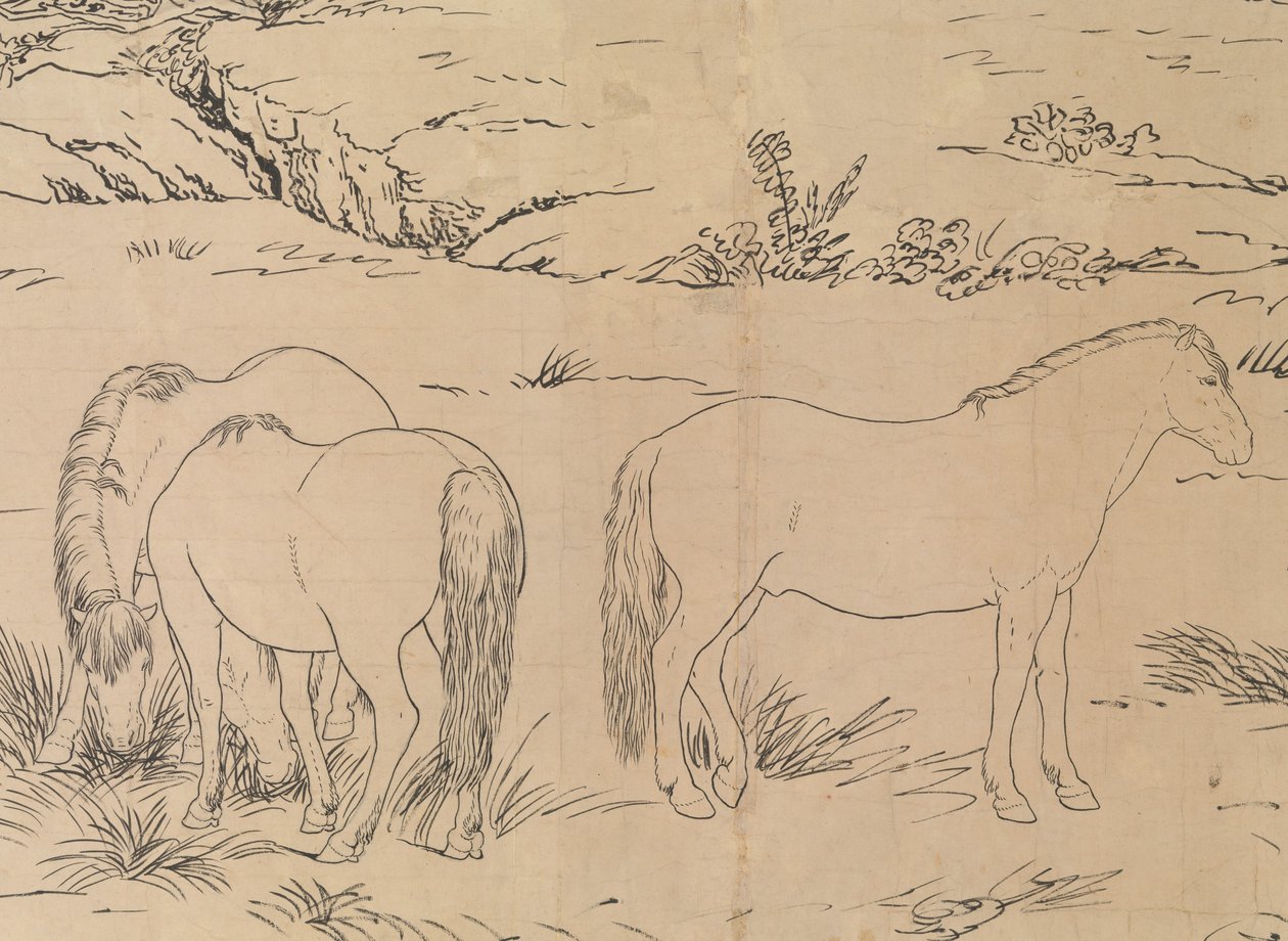 مائة حصان ، بتاريخ 1723-25. بواسطة جوزيبي كاستيليوني