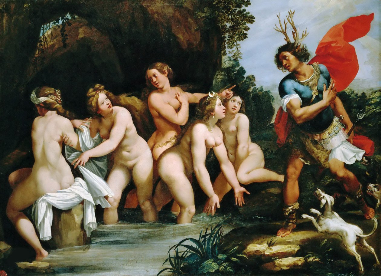 ديانا وأكتايون ، حوالي 1600-1603. بواسطة جوزيبي سيزاري