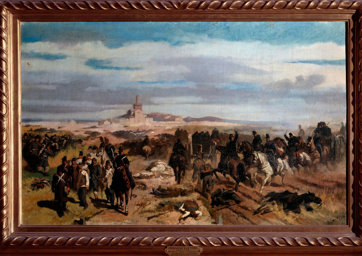 The Battle of Solferino and San Martino on 24 June 1859 (oil on canvas بواسطة جوزيبي فاتوري