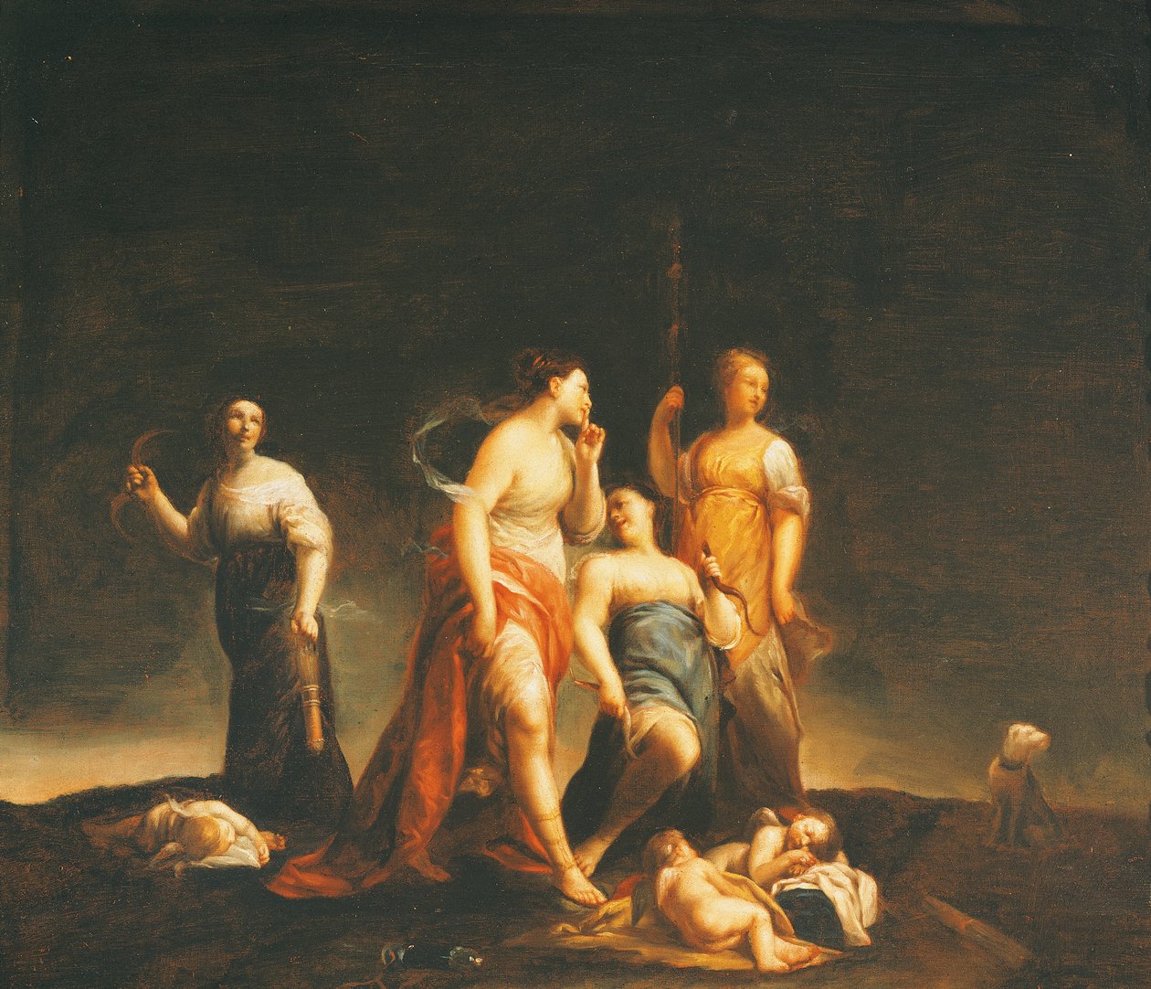 كيوبيد نائمة، لجوزيبي ماريا كريسبي (1665-1747) بواسطة جوزيبي ماريا (1665-1747) كريسبي