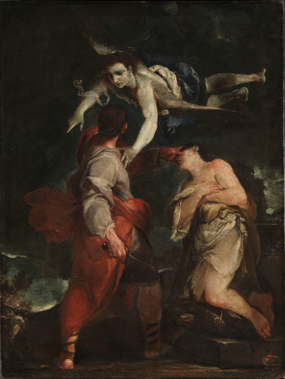 ذبيحة إبراهيم حوالي 1690 (زيت على قماش) بواسطة جوزيبي ماريا (1665 1747) كريسبي
