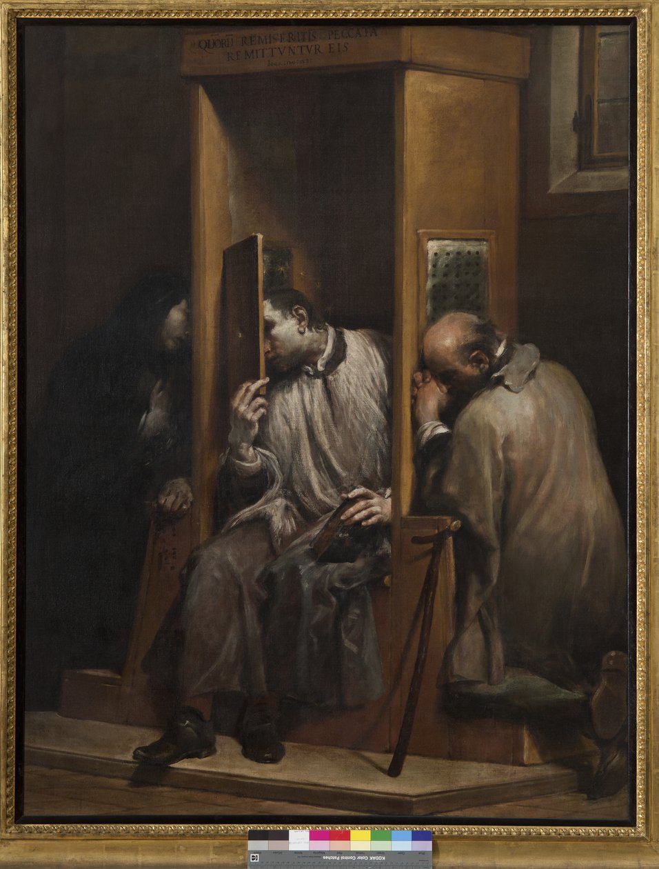 يسمع القديس يوحنا نيبوموك اعترافًا من ملكة بوهيميا ، 1729-1741 بواسطة جوزيبي ماريا كريسبي