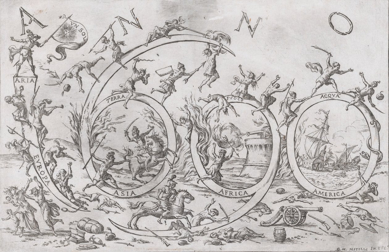 "Anno 1690" عام 1690 ... ، كاليفورنيا. 1690. بواسطة جوزيبي ماريا ميتيللي