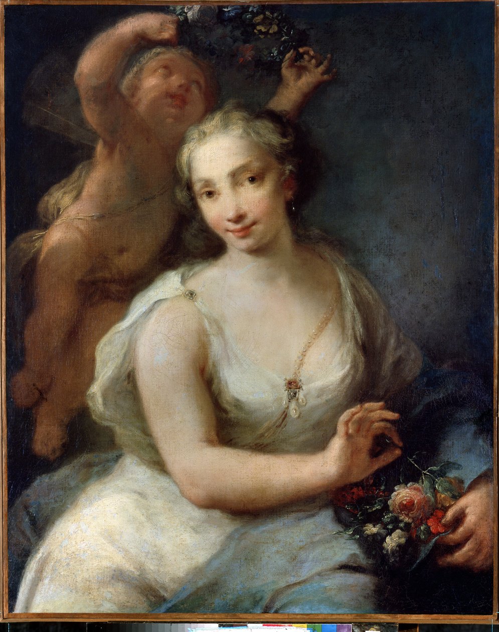 الربيع. الربيع (بريمافيرا). لوحة جوزيبي نوجاري (1699-1763) ، قبل 1757. الفن الفينيسي. زيت على قماش. متحف هيرميتاج سانت بطرسبرغ. بواسطة جوزيبي نوجاري