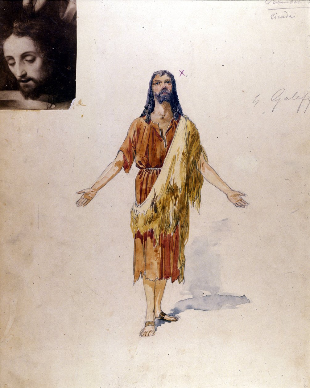 ريتشارد شتراوس: زي "سالومي" لجوزيبي بالانتي (1881-1946) لدور جوكانان في مسرح لا سكالا في ميلانو عام 1912 بواسطة جوزيبي بالانتي