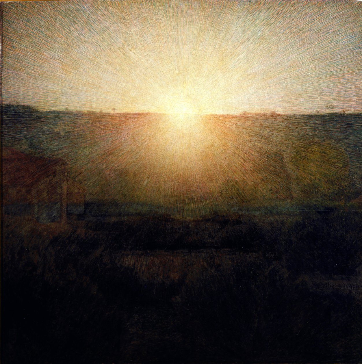 لوحة الشمس المشرقة لجوزيبي بيليزا دا فولبيدو (1868-1907) 1904 Dim.155x155 سم معرض روما للفن الحديث بواسطة جوزيبي بيليزا دا فولبيدو