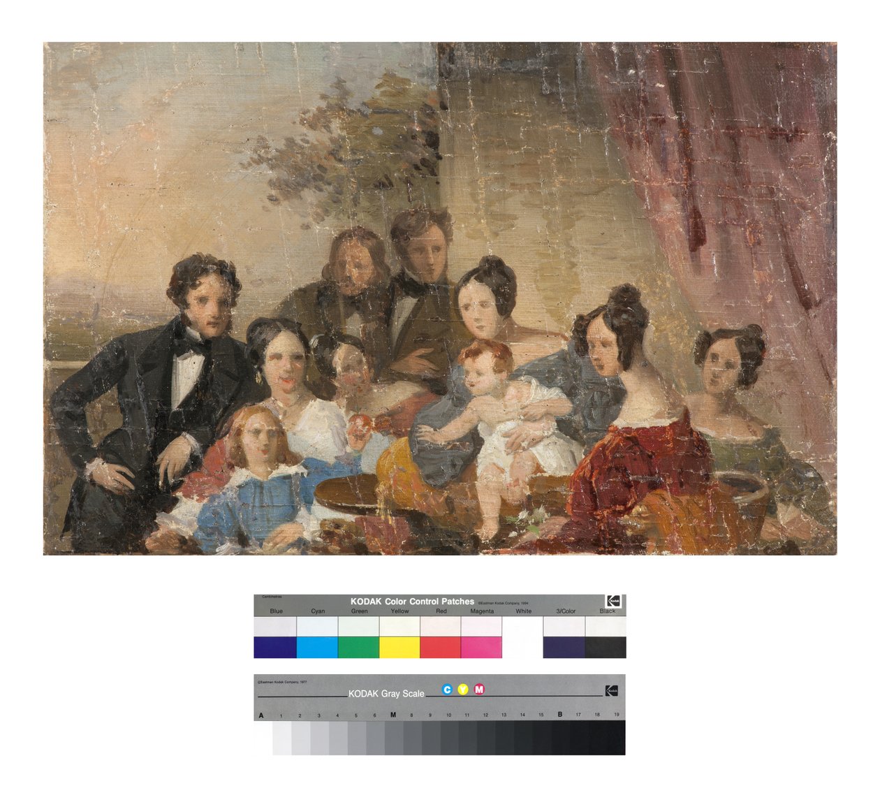 عائلة Sinigallia ، رسم ، 1840s بواسطة جوزيبي تومينز