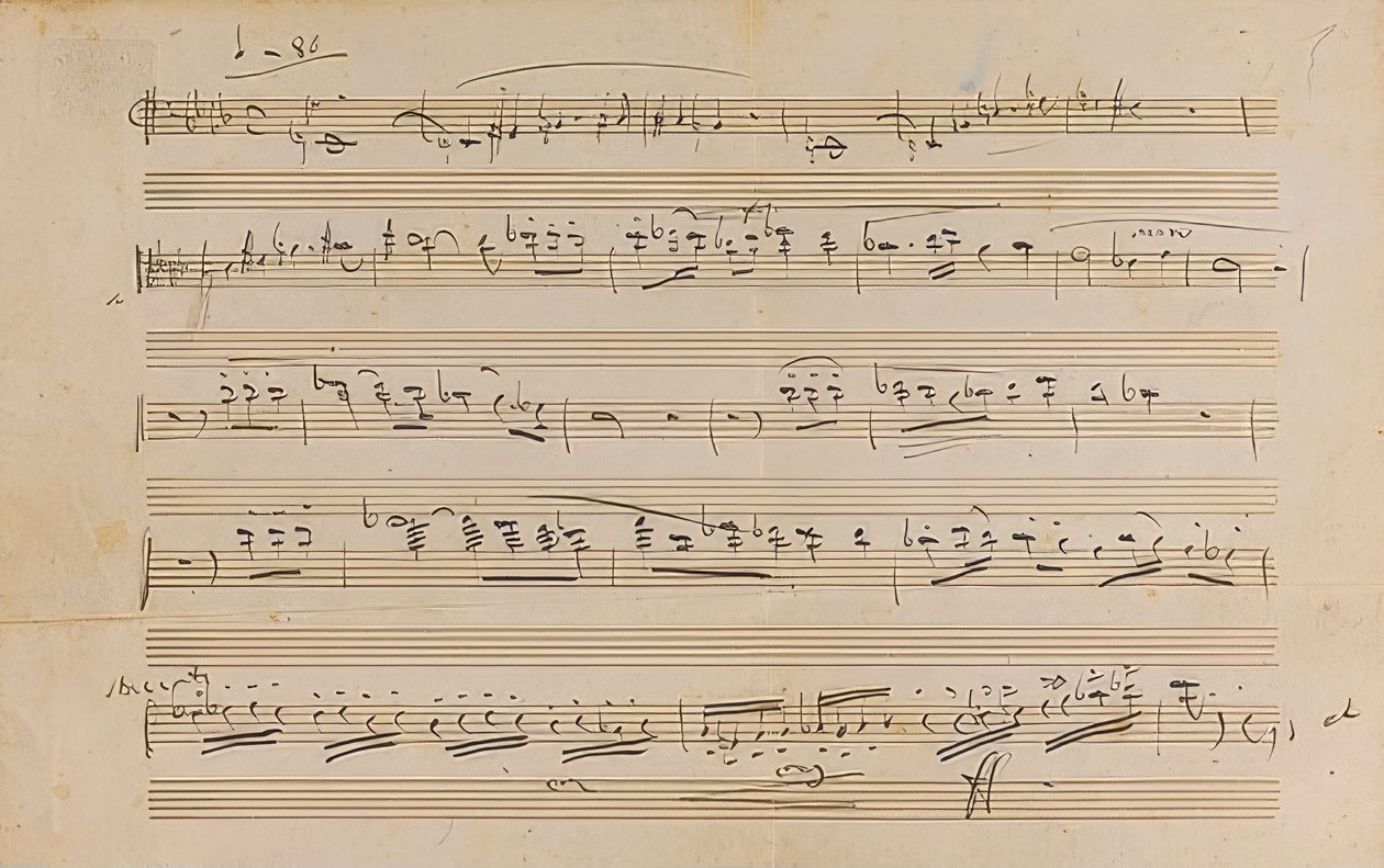 عنوان المخطوطة: أوبرا أوتيلو. 1887 بواسطة جوزيبي فيردي