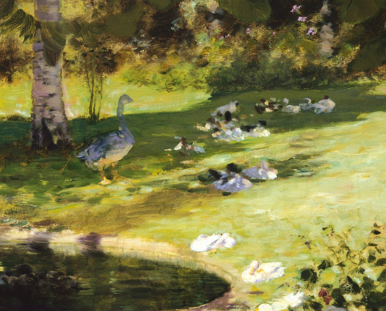 Breakfast in the Garden, by Giuseppe de Nittis, detail بواسطة جوزيبي أو جوزيف دي نيتيس