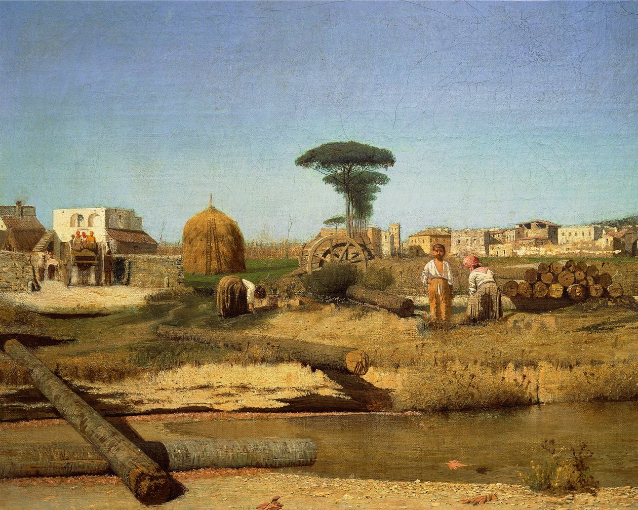 Farmhouse near Naples بواسطة جوزيبي أو جوزيف دي نيتيس