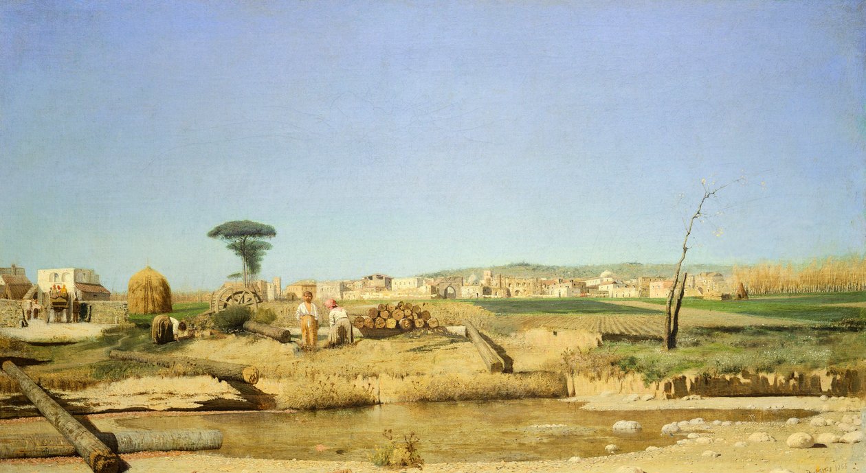 Farmhouse near Naples بواسطة جوزيبي أو جوزيف دي نيتيس