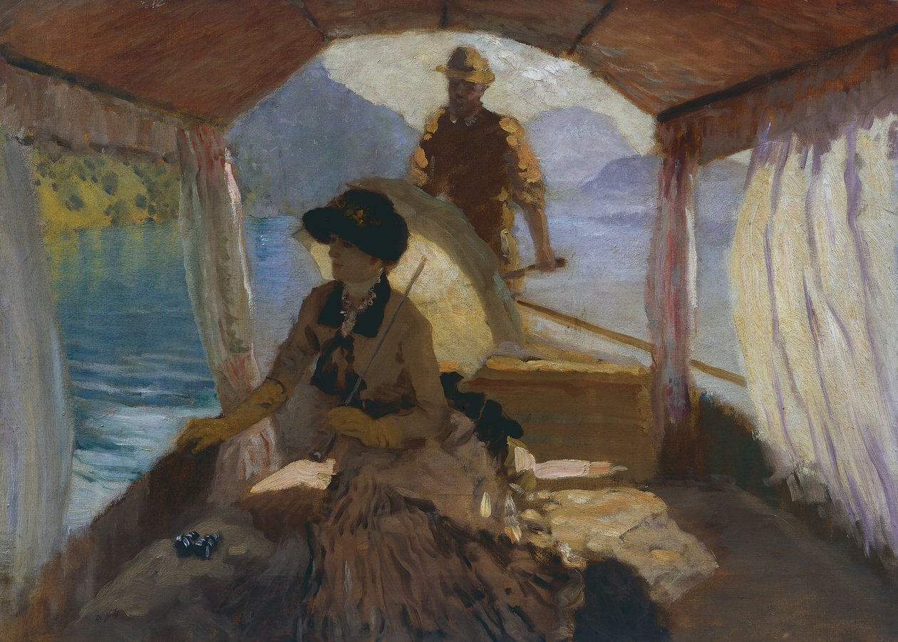 On Lake Lucerne بواسطة جوزيبي أو جوزيف دي نيتيس