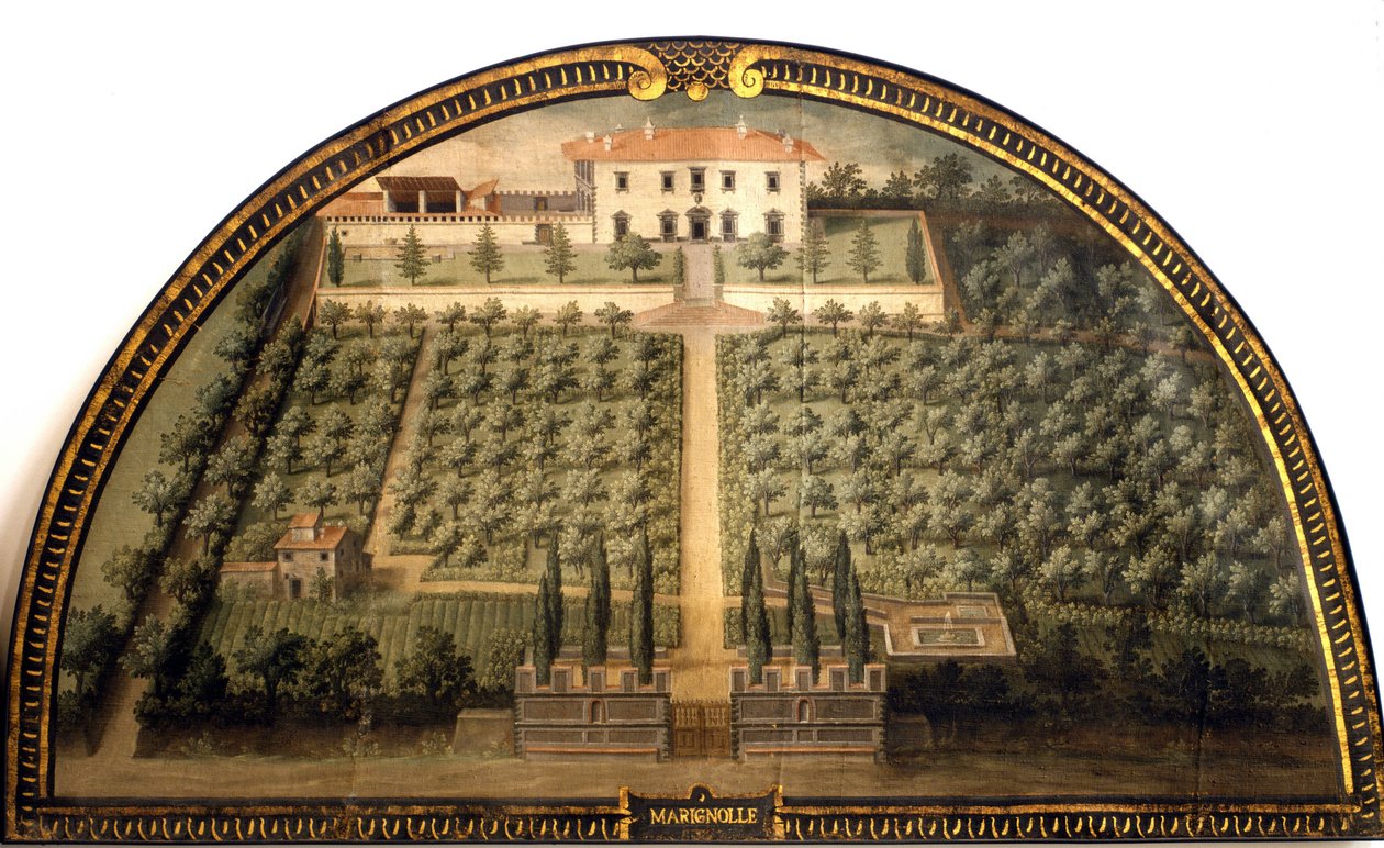 Villa di Marignolle بواسطة Giusto Utens (القرن السادس عشر). بواسطة جيوستو يوتنس