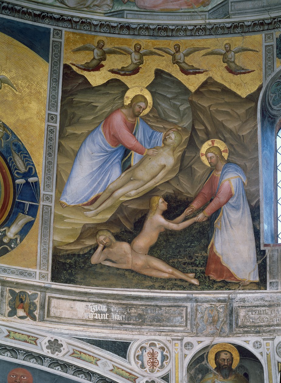 خلق آدم وحواء ، 1360-1370 بواسطة Giusto di Giovanni de Menabuoi