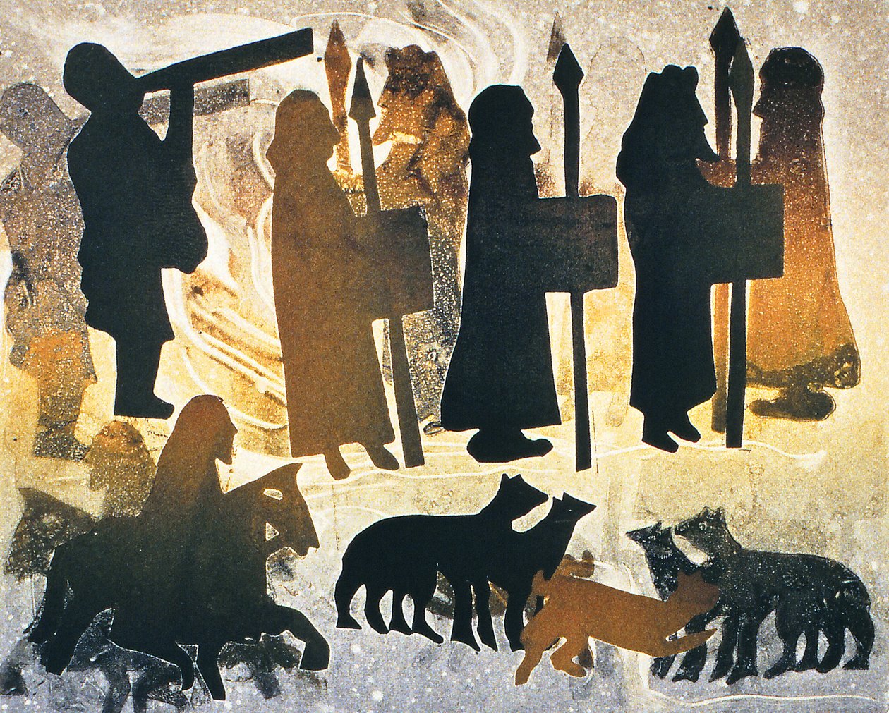 رحلة مصورة ، 2000 (monoprint) بواسطة جلوريا والينجتون