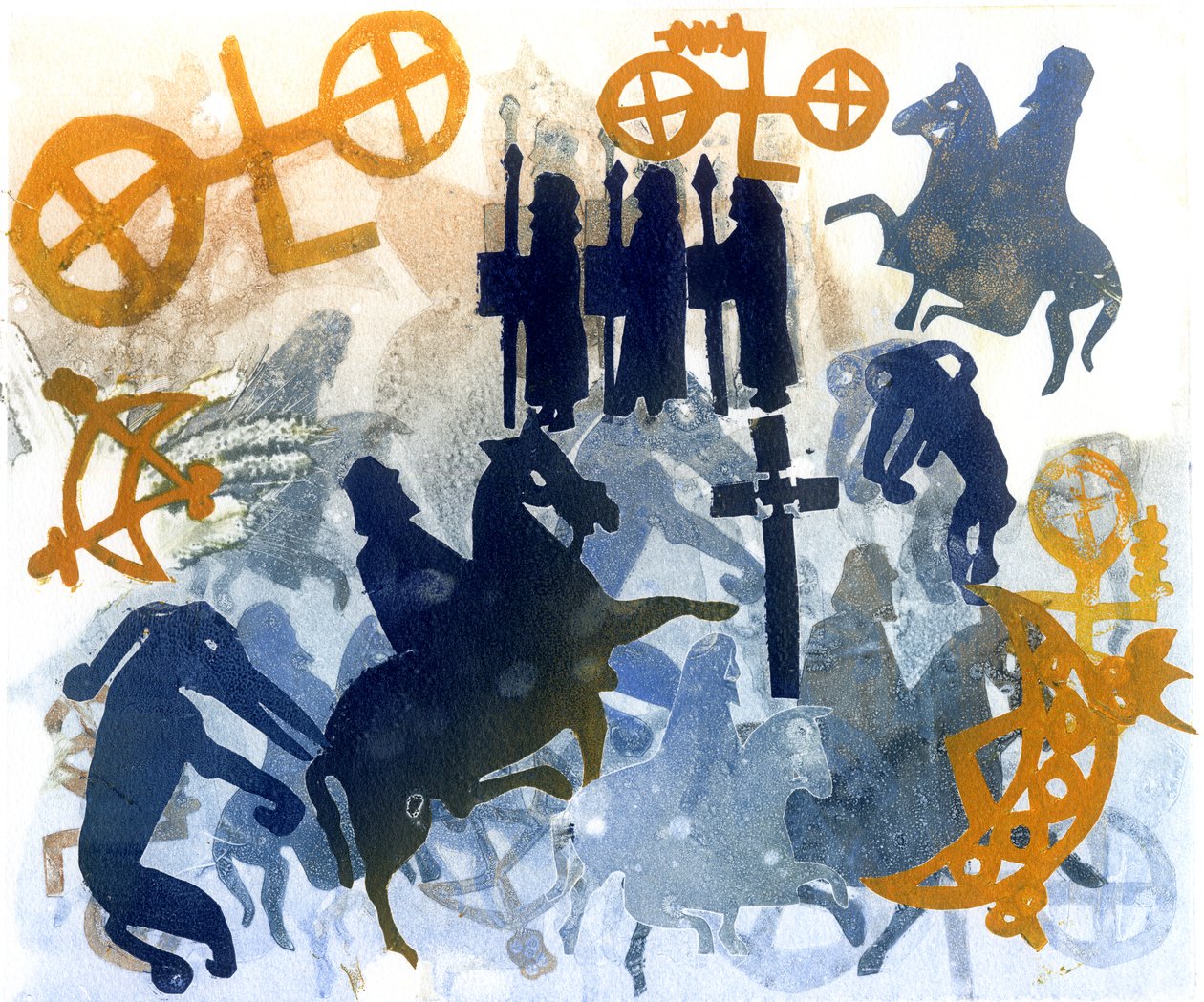 Harvest FEstival (monotype) بواسطة جلوريا والينجتون