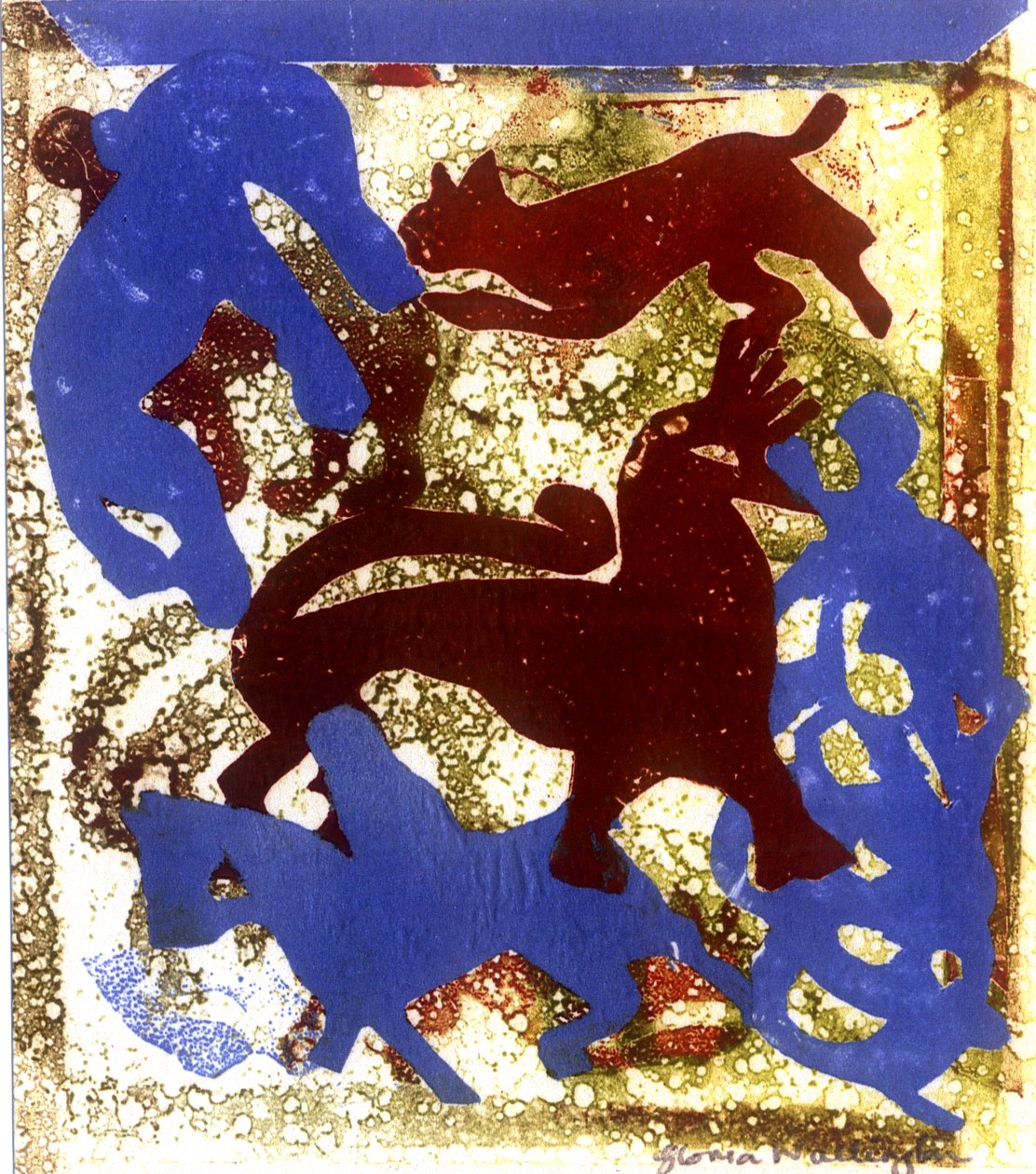 حزب الدجاجة (طباعة) بواسطة جلوريا والينجتون