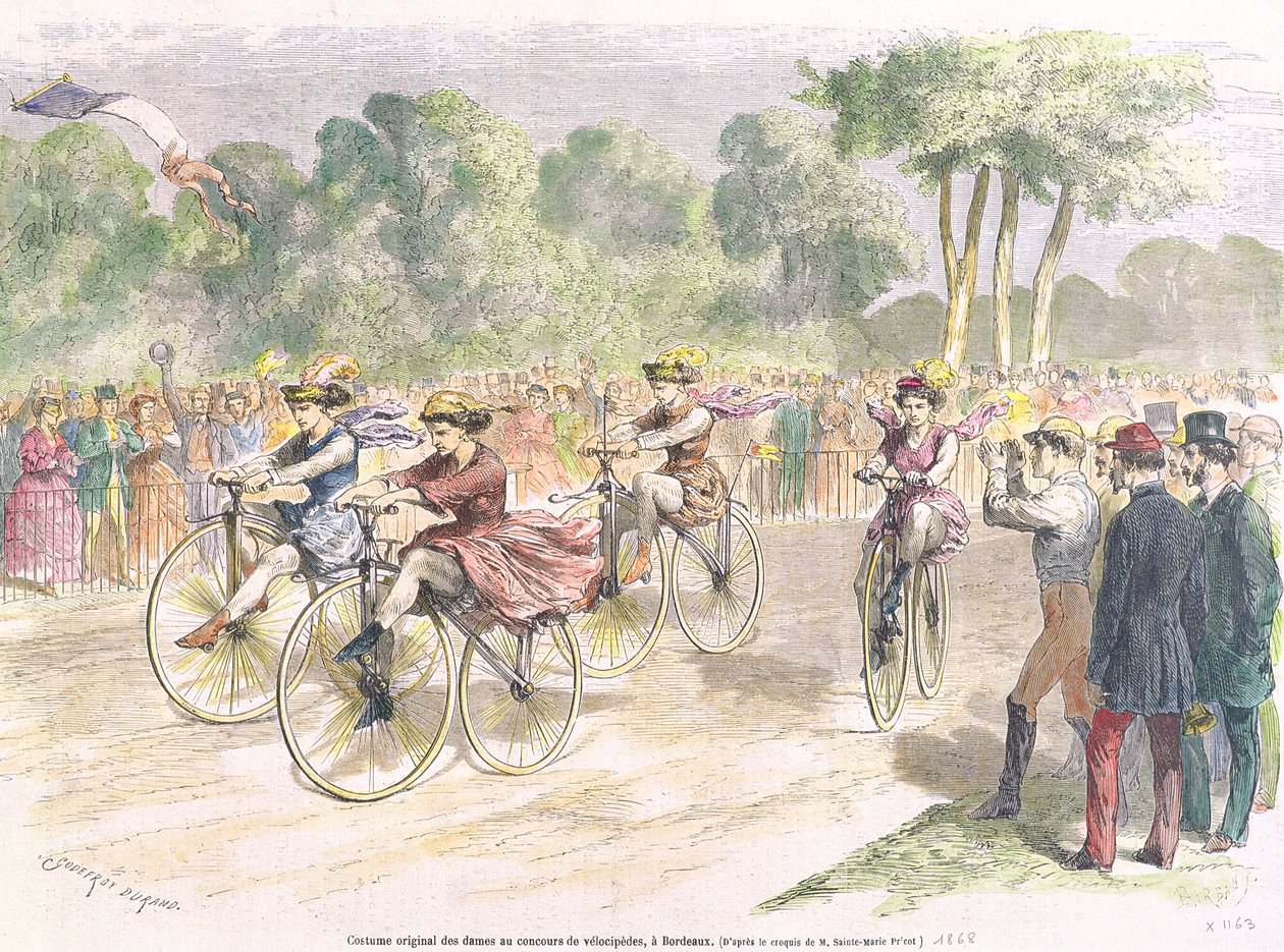 الأزياء الأصلية لسباق Velocipede في بوردو بواسطة جودفروي دوراند