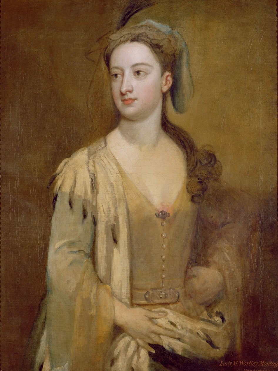 امرأة تدعى ليدي ماري ورتلي مونتاجو ، c.1715-20 بواسطة غودفري كنيلر