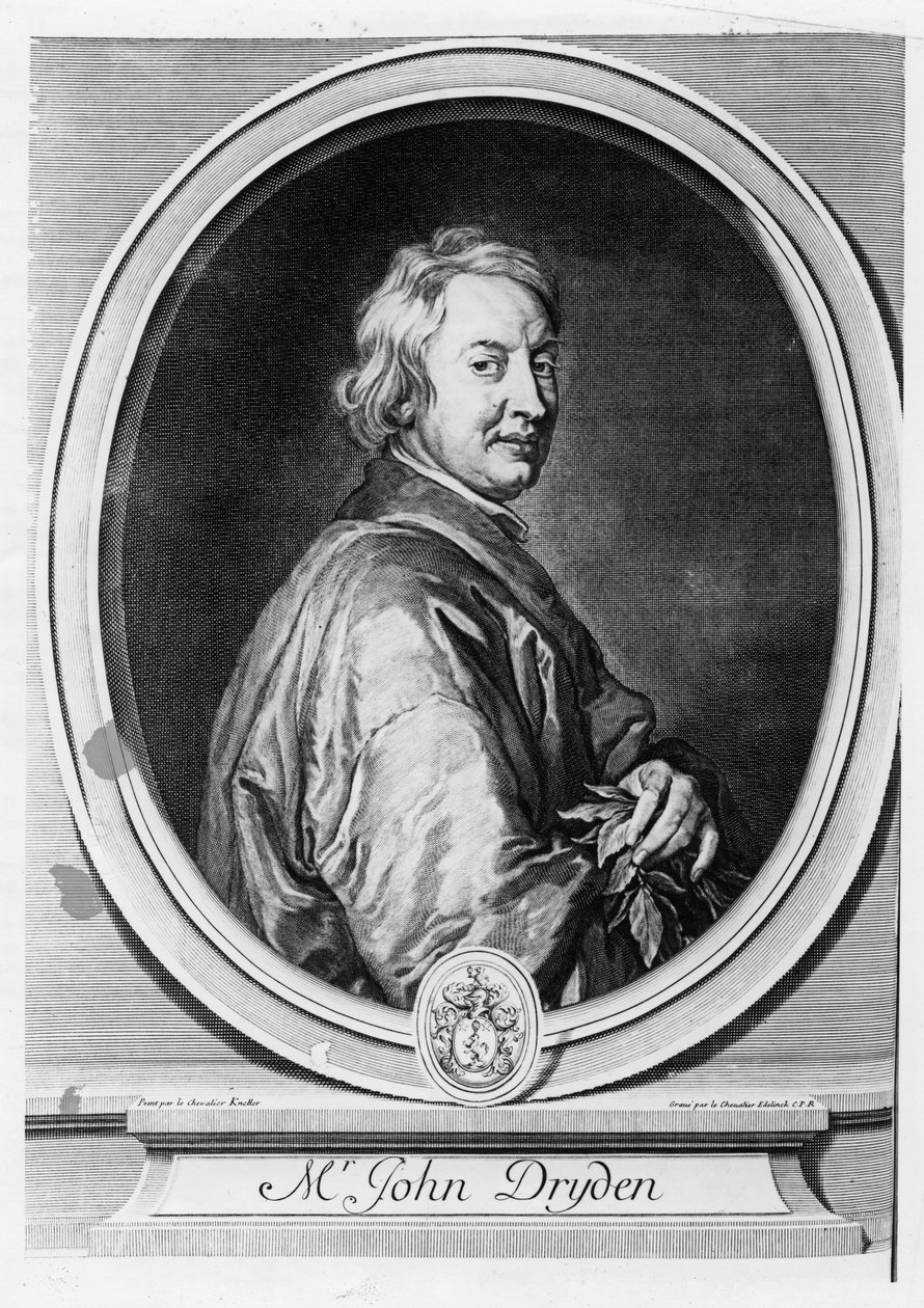 جون درايدن (1631-1700) منقوش من قبل جيرارد إيديلينك (1640-1707) بواسطة غودفري كنيلر