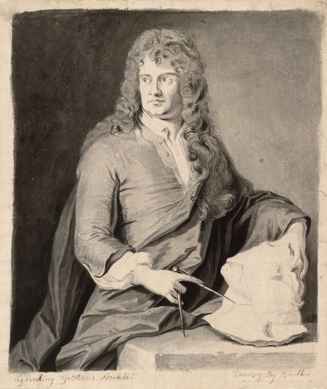 صورة غرينلينغ جيبونز (1648-1721) بواسطة غودفري كنيلر