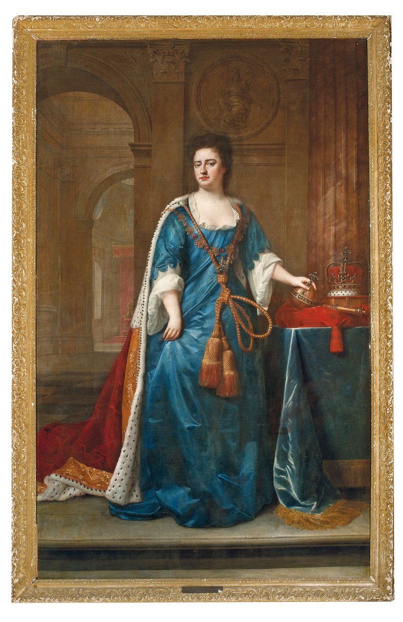 صورة للملكة آن (1665-1714) بواسطة Godfrey (استوديو) Kneller