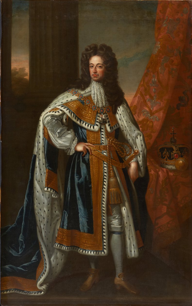 State portrait of King William III (oil on canvas) بواسطة Godfrey (استوديو) Kneller