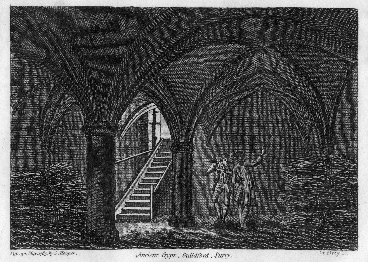 سرداب قديم ، Guildford ، Surrey ، 1785. بواسطة جودفري
