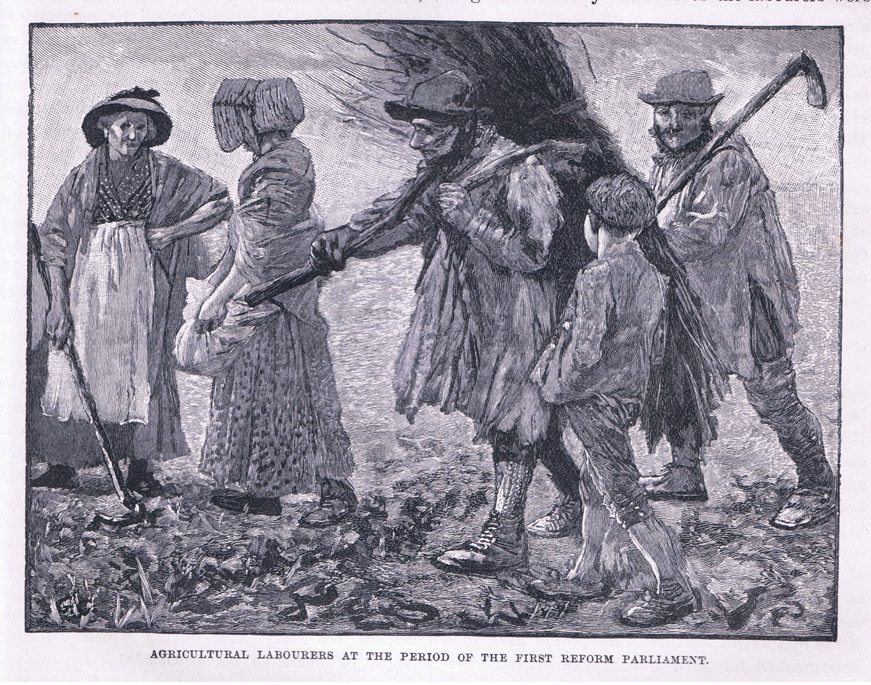 عمال الزراعة في فترة الإصلاح الأول للبرلمان بواسطة Godfrey C. Hindley