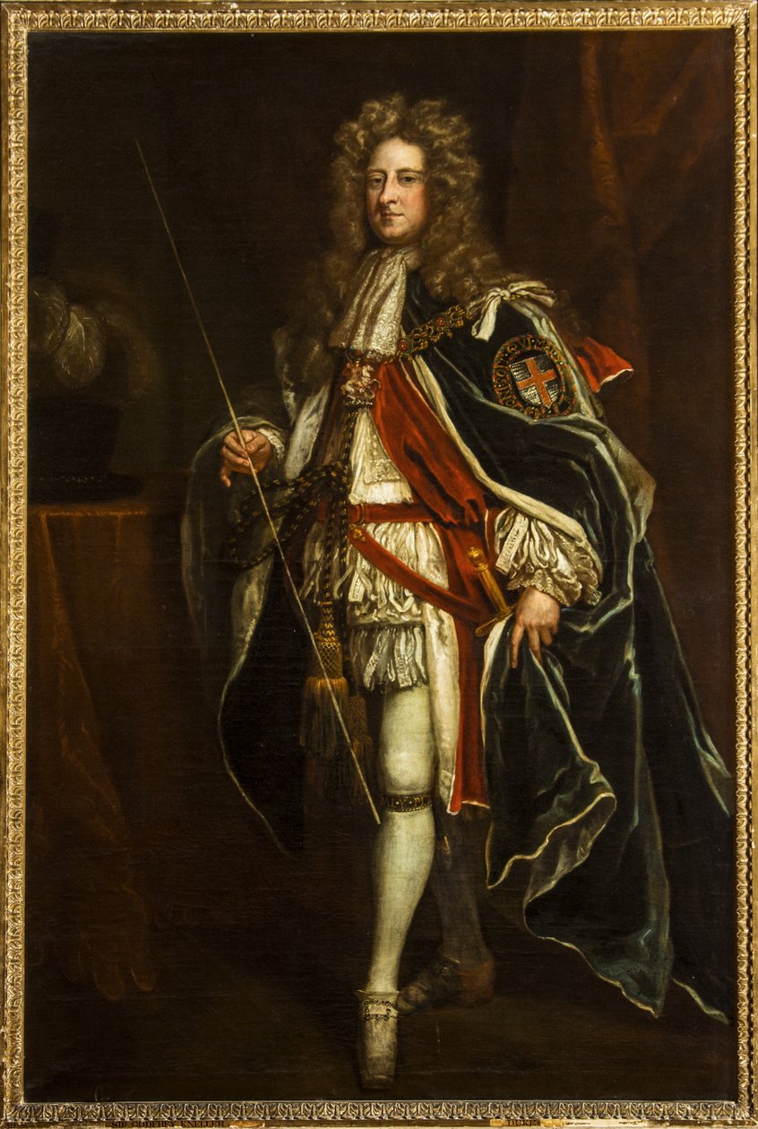 Portrait of William Cavendish, 4th Earl and 1st Duke of Devonshire, c.1690-1710 (oil on canvas) بواسطة غودفري كنيلر