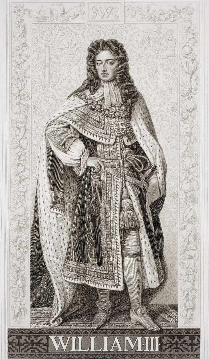 ويليام الثالث (1650-1702) من المجلد الثاني `` رسوم توضيحية عن التاريخ الإنجليزي والاسكتلندي &39;&39; بواسطة غودفري كنيلر