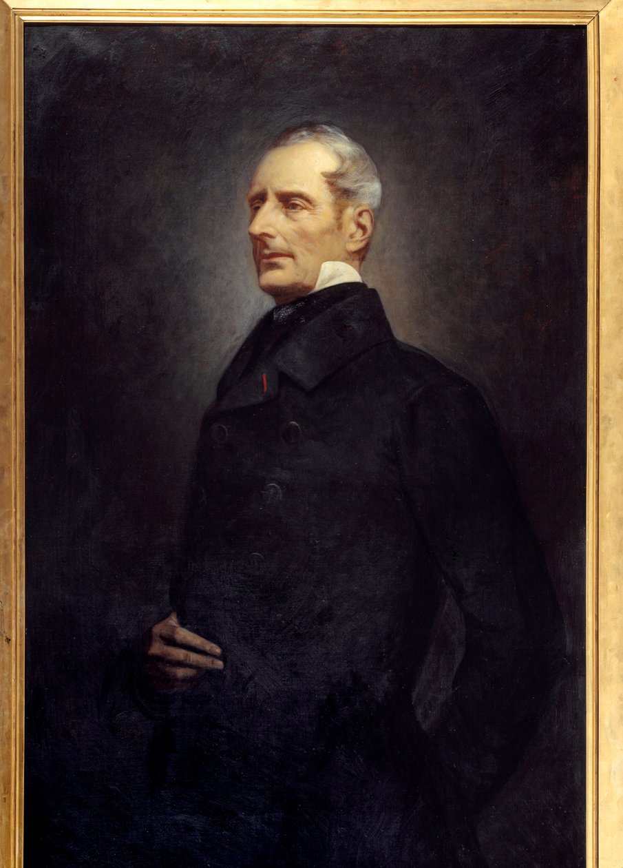 صورة لألفونس دي لامارتين (1790-1869) شاعر وسياسي. اللوحة بواسطة Gonzague Privat (1843 -؟) بواسطة Gonzague الخاص