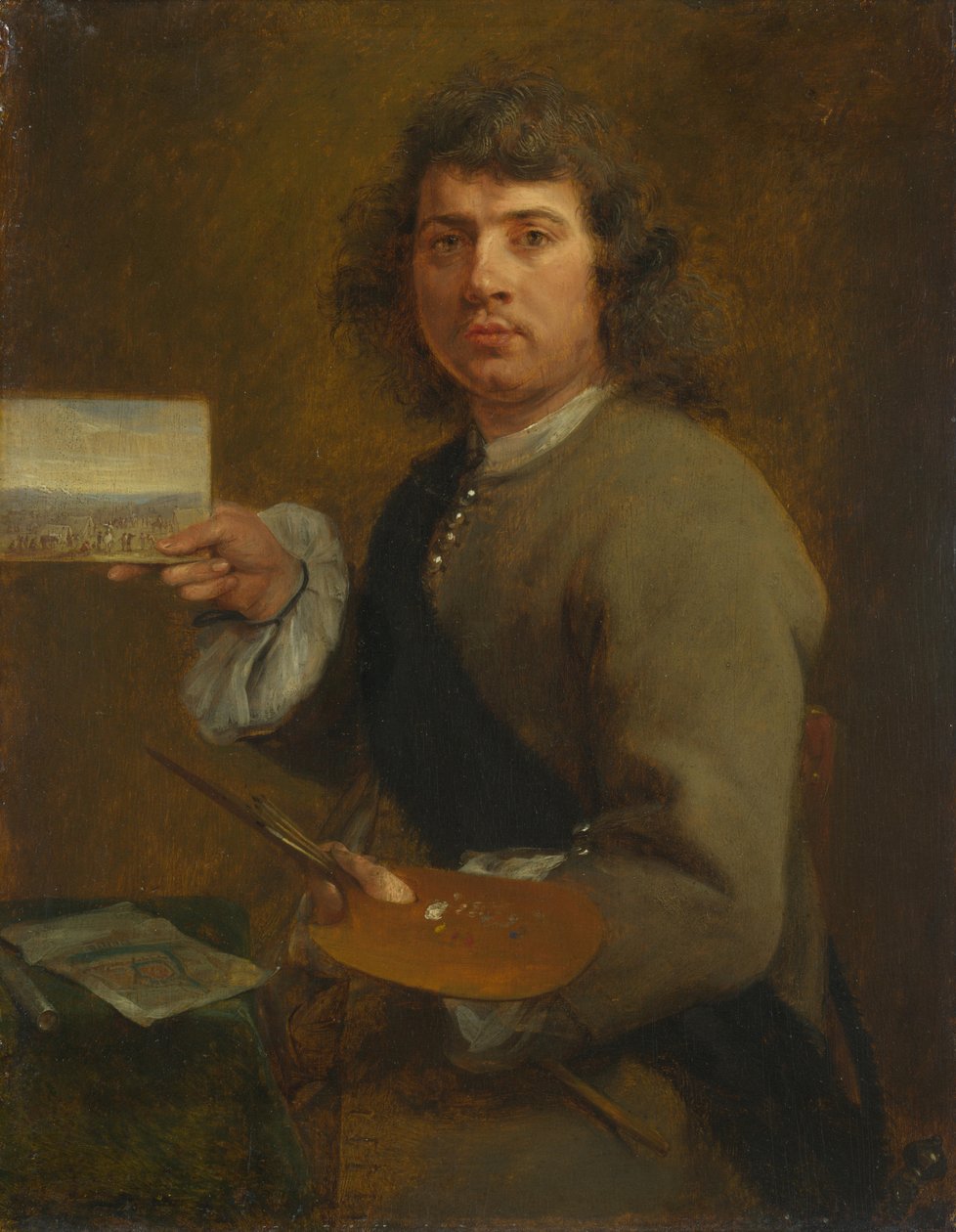 البصر (صورة روبرت فان دين هوك (1622-1688) ، قبل 1661 (زيت على خشب) بواسطة جونزاليس كوكيس