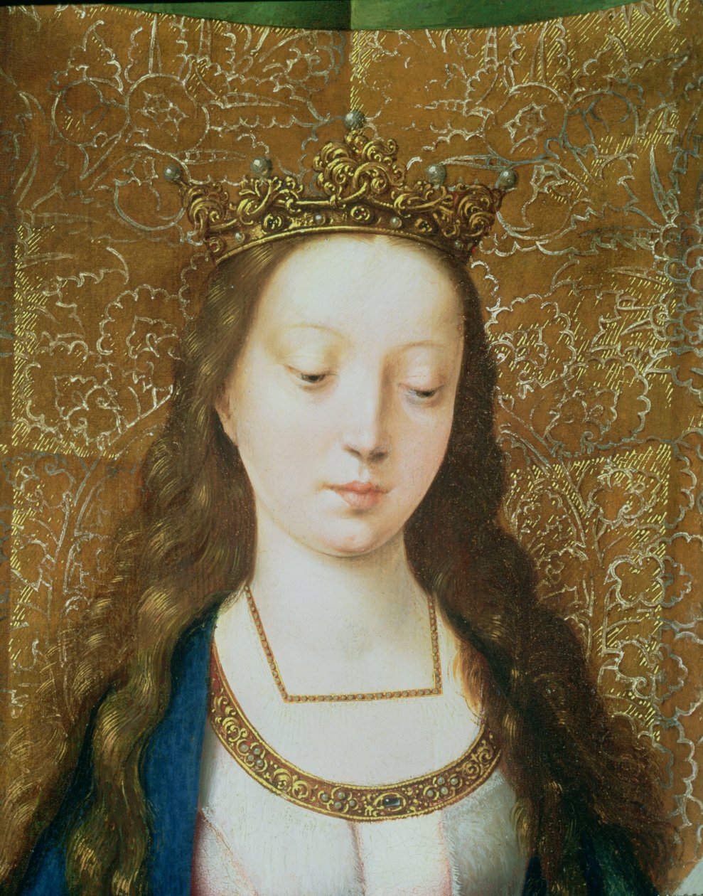سانت كاترين والفلاسفة ، تفاصيل رأس سانت كاترين (تفاصيل 80755) بواسطة Goossen van der Weyden