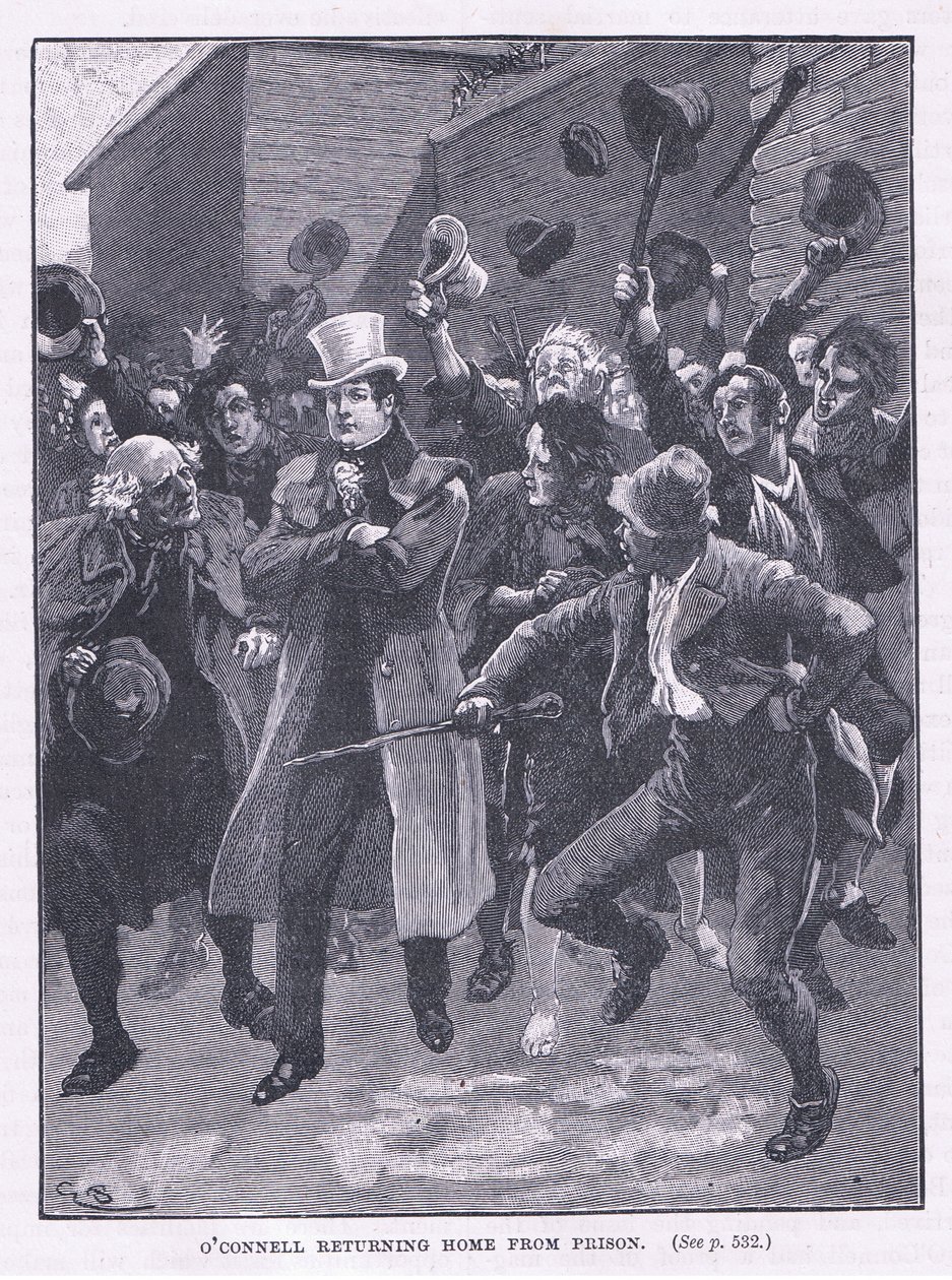 عاد أوكونيل إلى المنزل من السجن عام 1844 م بواسطة جوردون فريدريك براون