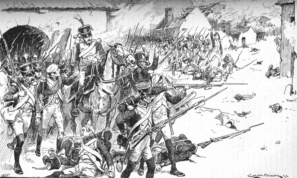 عمود بعد عمود أجبر طريقه إلى القرية ، فقط ليتم إرجاعه ، 1896 ، 1902 بواسطة جوردون فريدريك براون