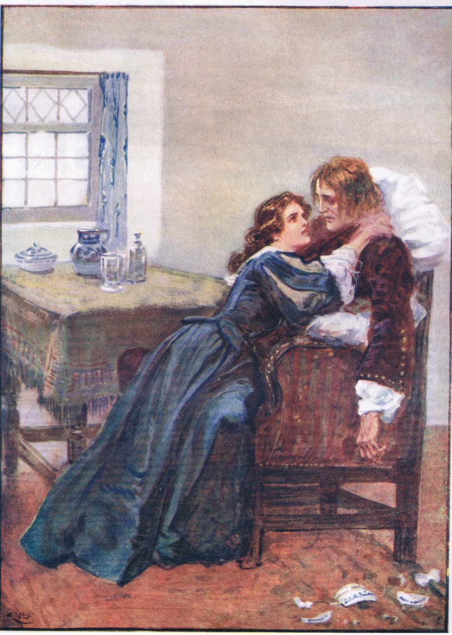 تمكنت من الوصول إلى ذراعي ، على الرغم من أنهم لم يتمكنوا من الإمساك بي ، من حانة Lorna Doone. بواسطة W & R Chambers Ltd ، 1921 بواسطة جوردون فريدريك براون