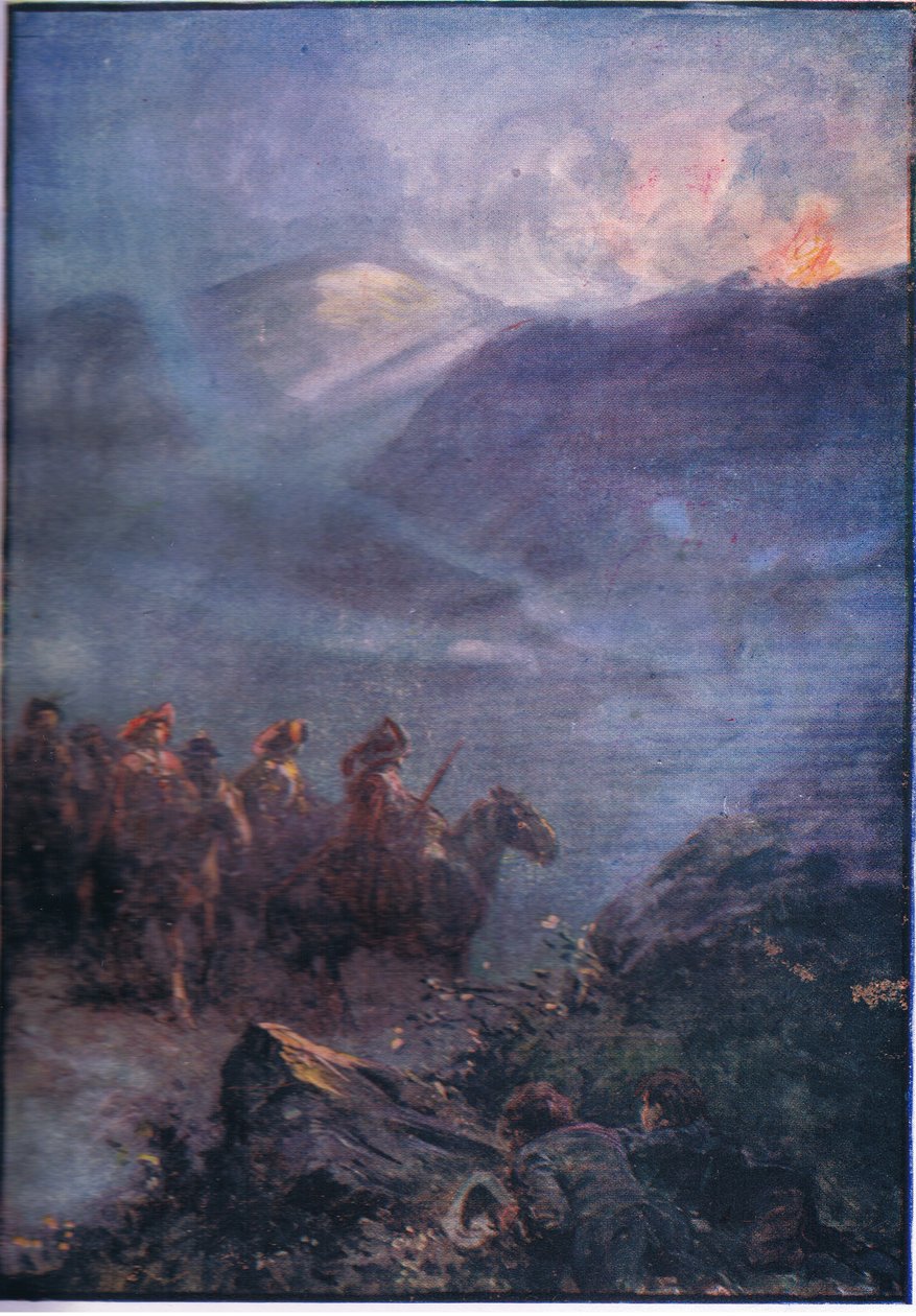 مسار الحرب من Doones ، من Lorna Doone pub.by W & R Chambers Ltd ، 1921 بواسطة جوردون فريدريك براون