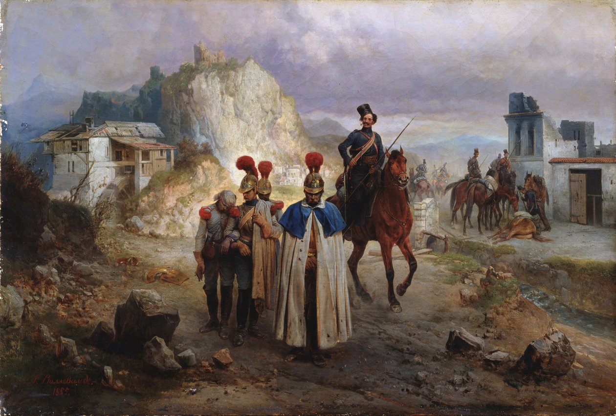 الرجال الفرنسيون الأسرى عام 1814 ، 1885 بواسطة جوتفريد ويليوالدي