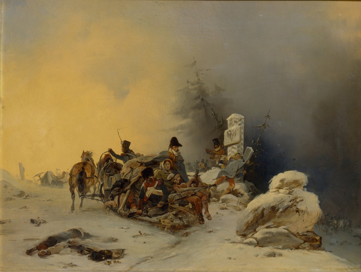 انسحاب القوات الفرنسية من روسيا 1846 بواسطة جوتفريد ويليوالدي