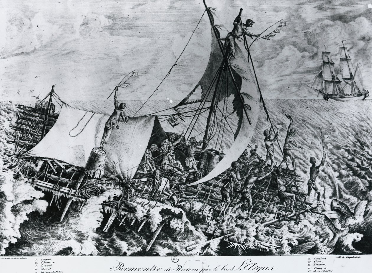Shipwreck of Frigate Medusa (July 2 بواسطة Gottfried أو Godefroy Engelmann