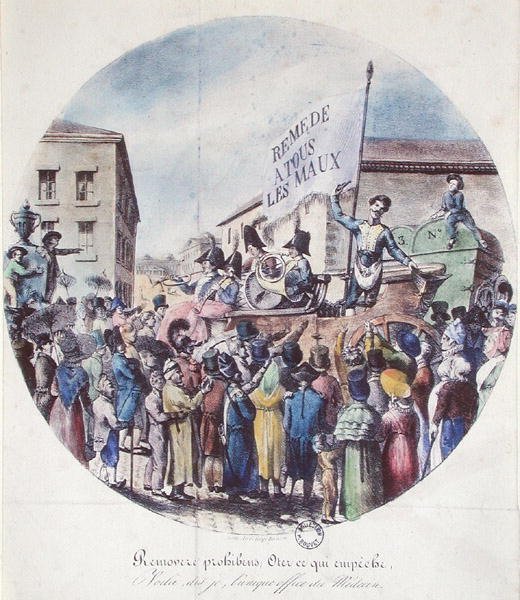 The Charlatan (لون ليثو) بواسطة Gottfried أو Godefroy Engelmann