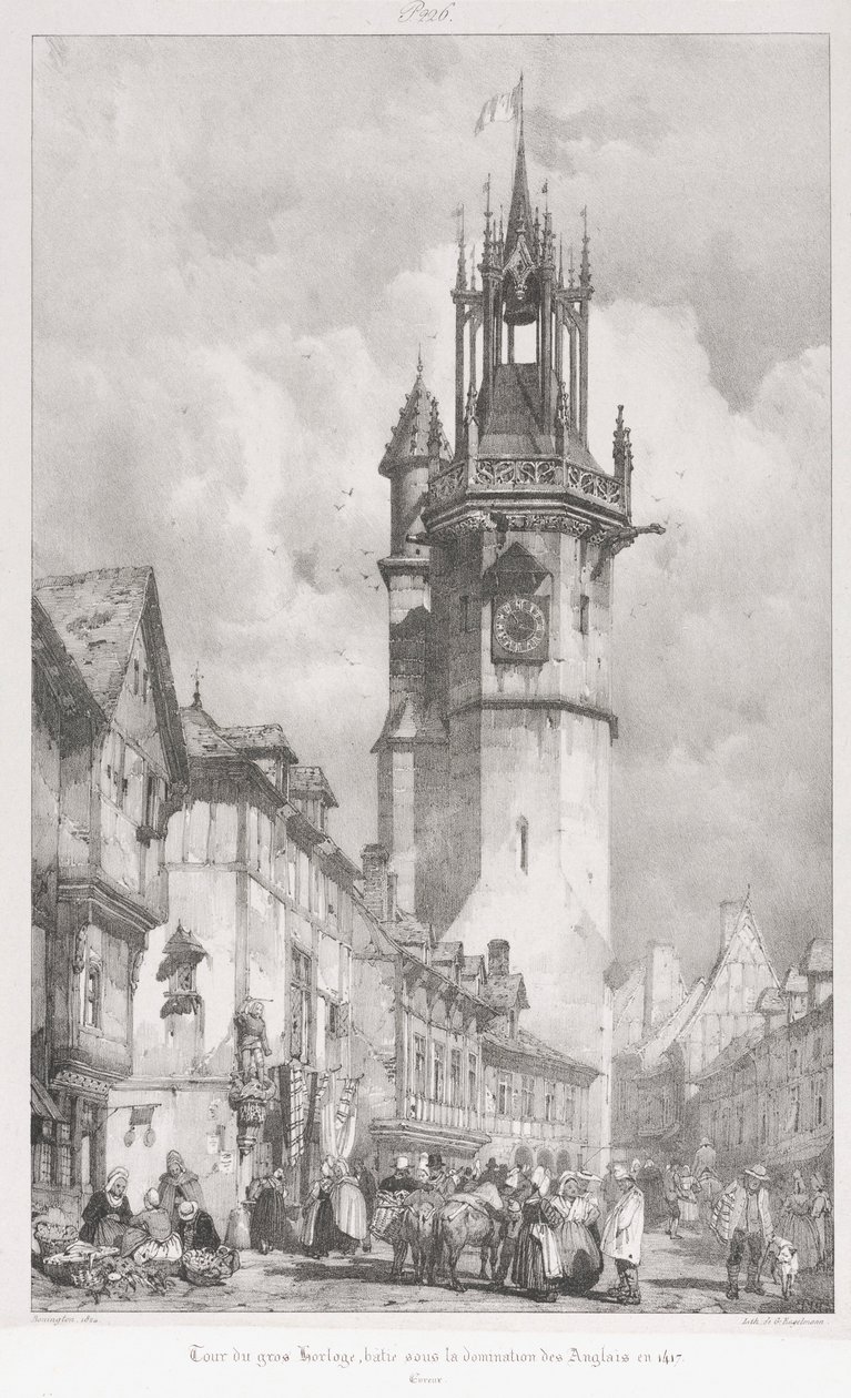 الرحلات الخلابة والرومانسية في فرنسا القديمة ، نورماندي ... ، 1824. بواسطة Gottfried أو Godefroy Engelmann