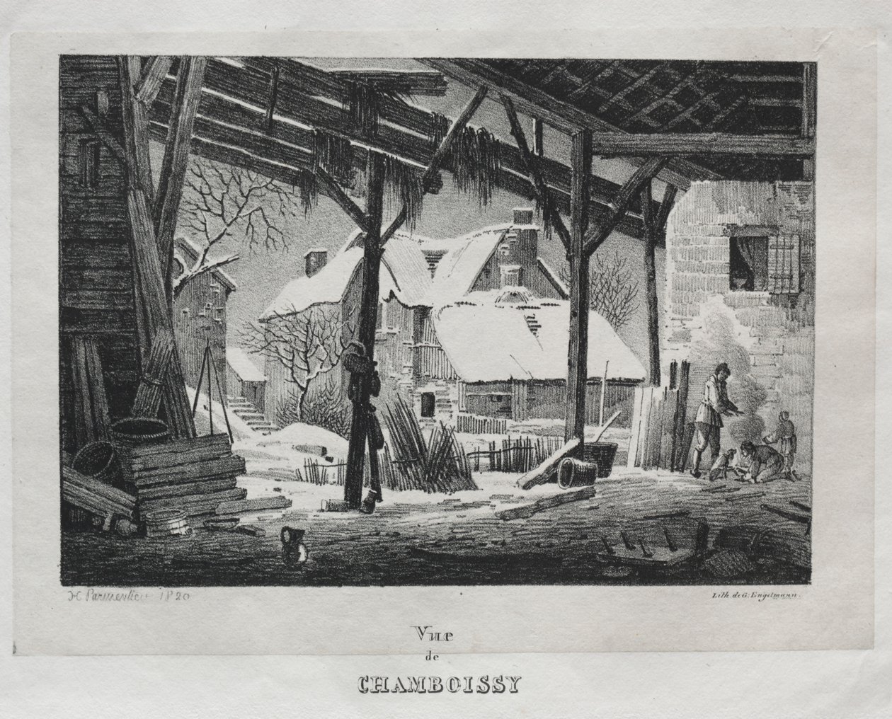 منظر شامبويسي ، 1820. بواسطة Gottfried أو Godefroy Engelmann