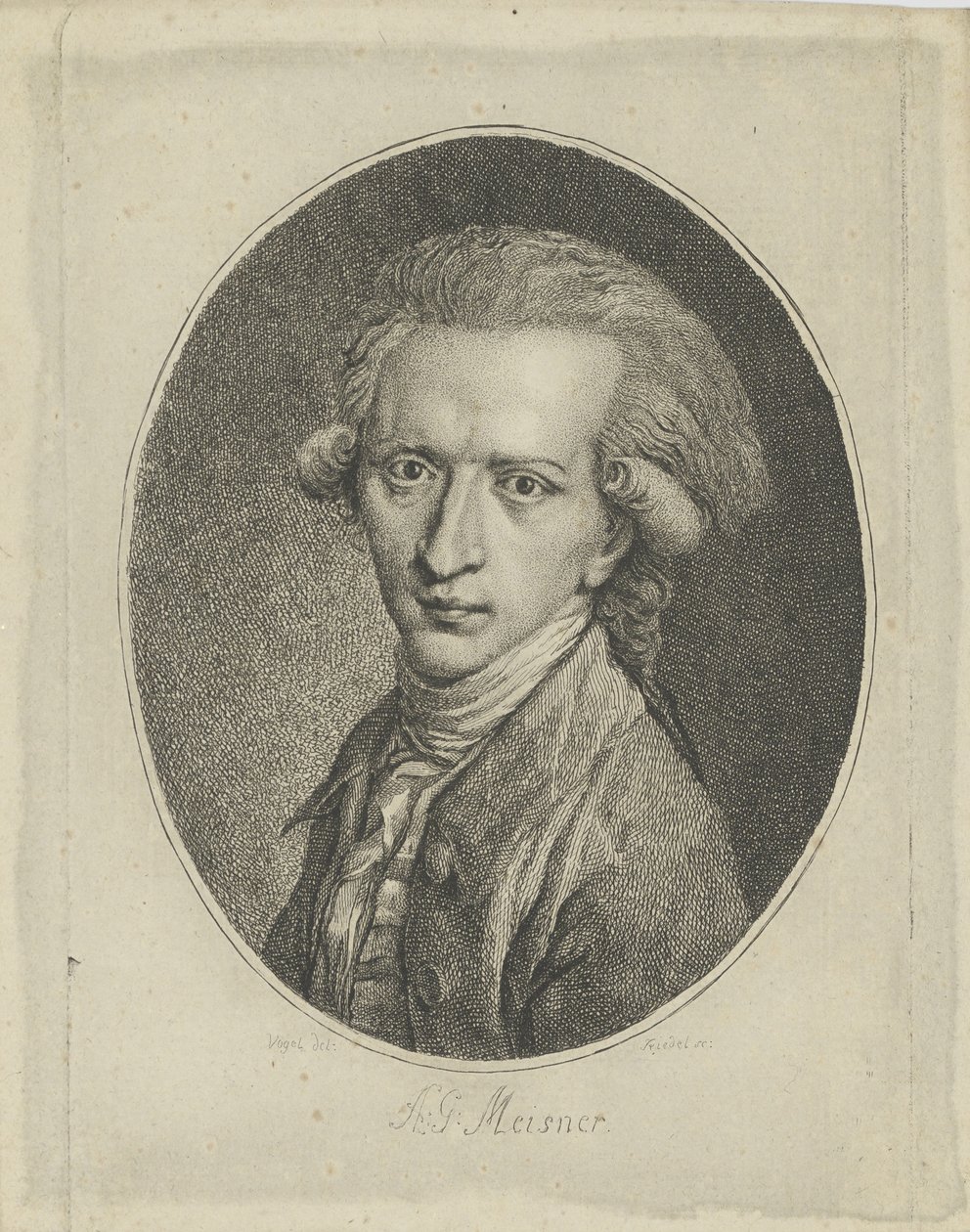 صورة أغسطس جوتليب ميسنر 1753-1807 ، ج. 1800. بواسطة جوتليب فريدريش ريدل