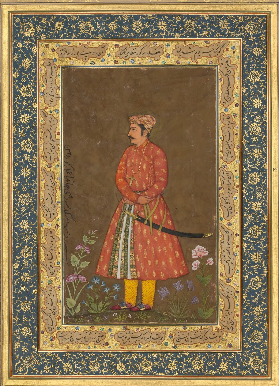 صورة لروب سينغ ، فوليو من ألبوم شاه جهان ، ظهر: ca. 1615-20 ، وجه: كاليفورنيا. 1500 بواسطة جوفاردان