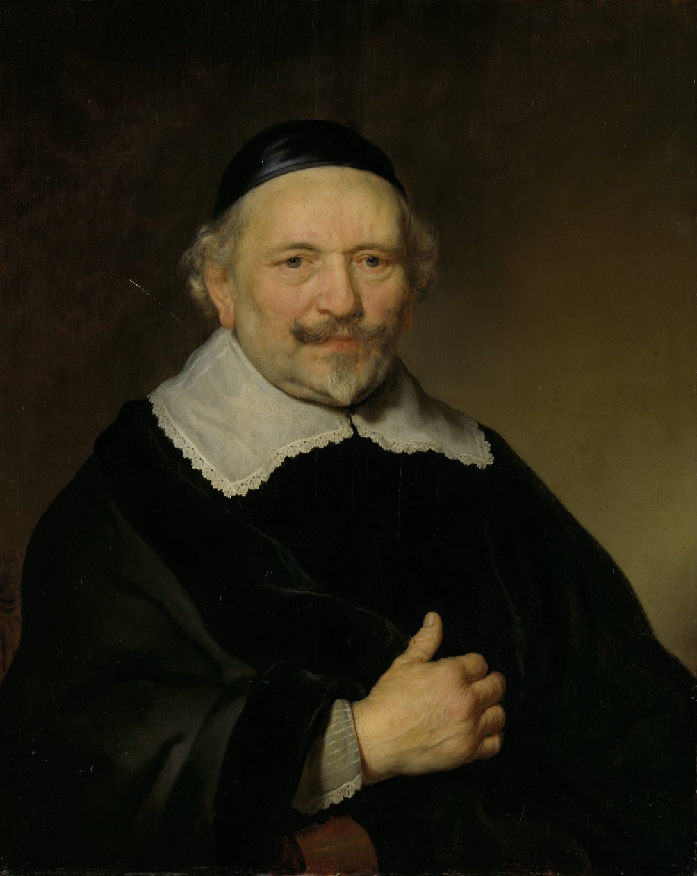 صورة لرجل ، يُعتقد أنه Augustijn Wtenbogaert (1577-1655) بواسطة جوفيرت فلينك