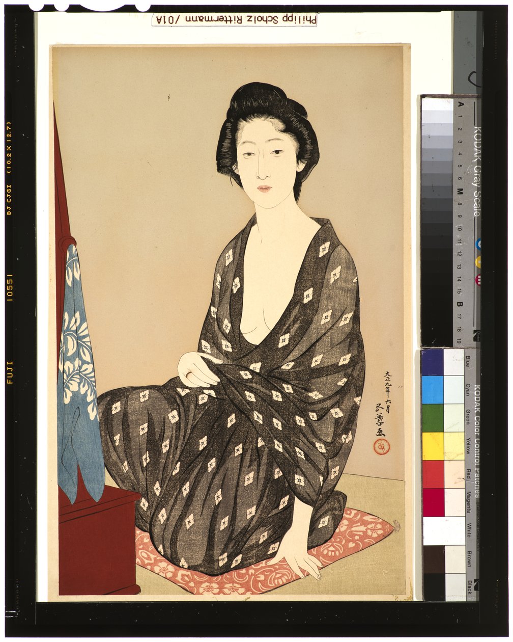 امرأة في كيمونو الصيف ، 1920 (woodblock) بواسطة جويو هاشيجوتشي
