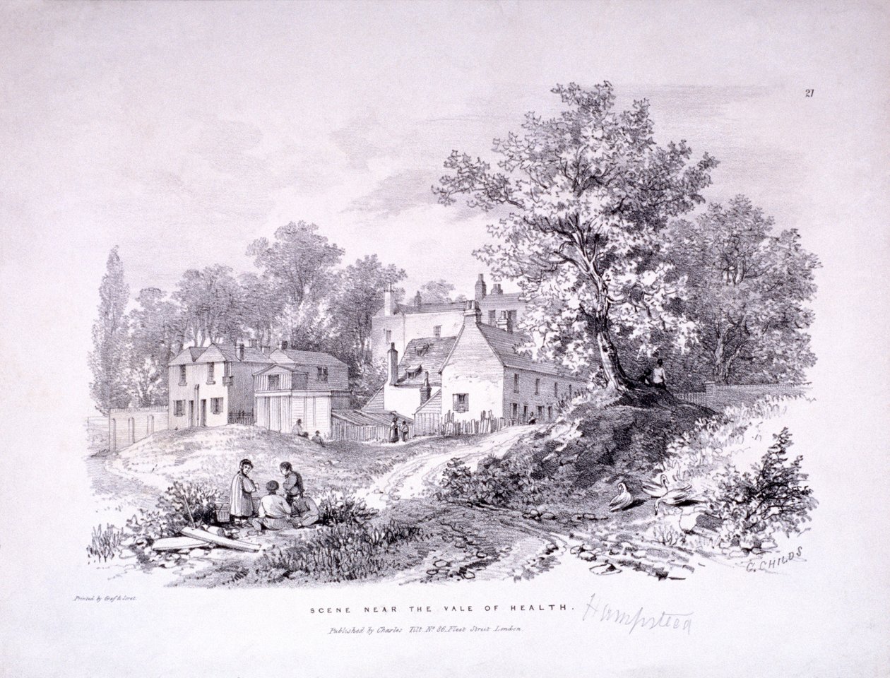 هامبستيد هيث ، هامبستيد ، لندن ، c1840 بواسطة كونت وسورت